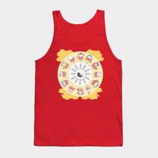 Harmony of Zodiacs: Loppi Tokki Unveils the Magic of Chinese Astrology! Tank Top